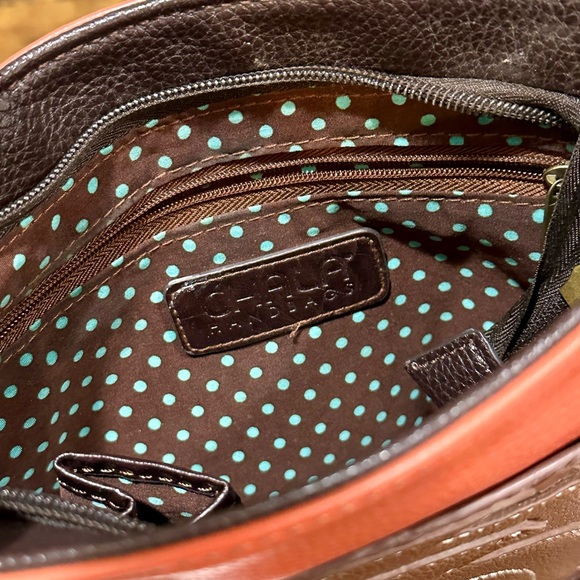 Chala Hedgehog Orange Crescent Crossbody Handbag Purse Adjustable Strap Pockets - Picture 3 of 9